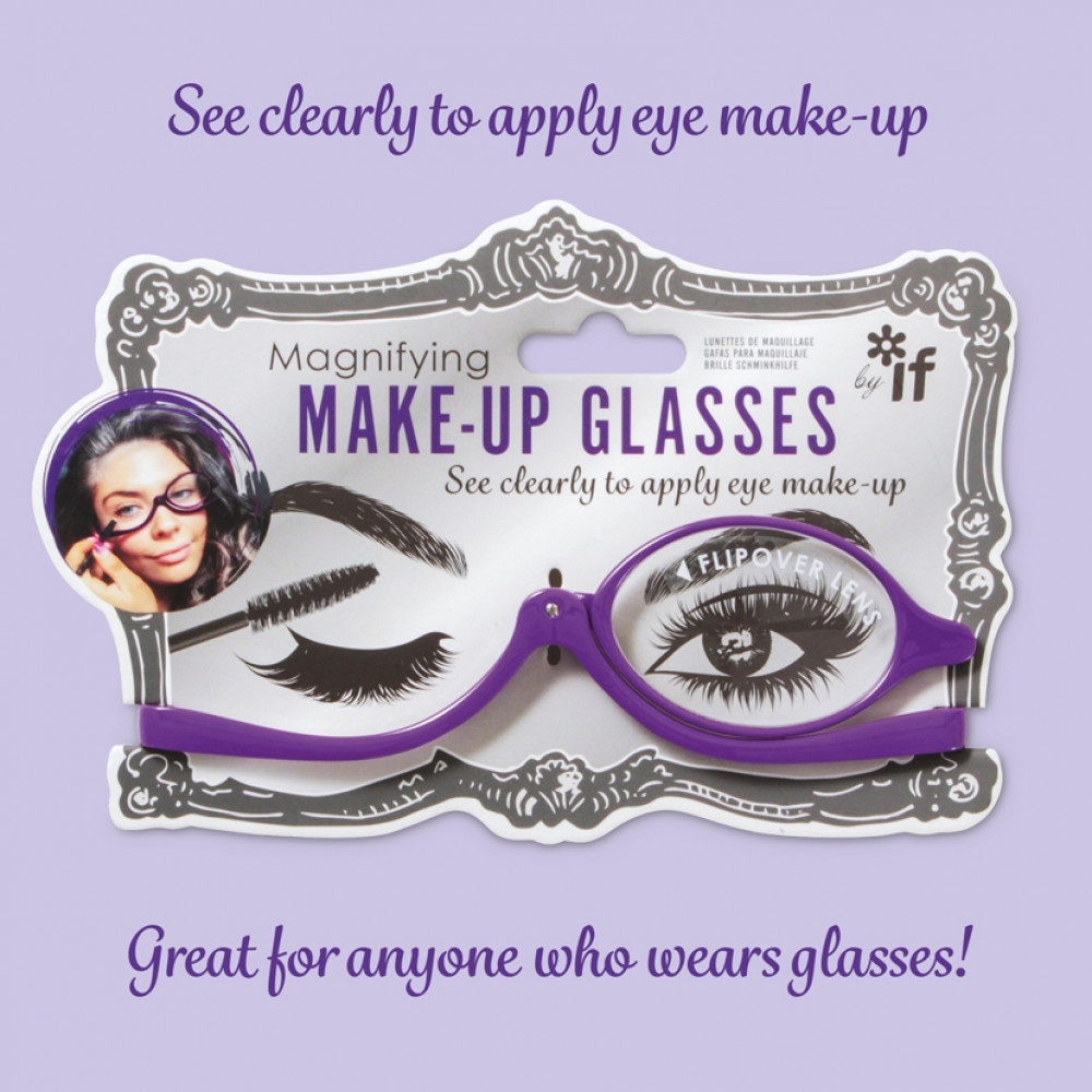 Women Magnifying Glasses Makeup Reading Glass Folding Eye Make Up Reading  Glass PC Frame +1.0